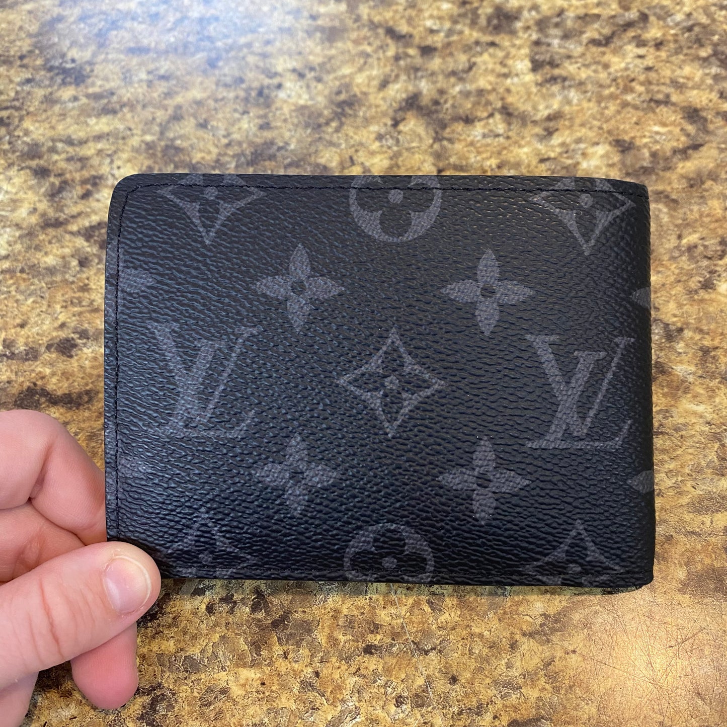 Wallet Luxury Designer By Louis Vuitton In Blue & Grey, Size:Medium