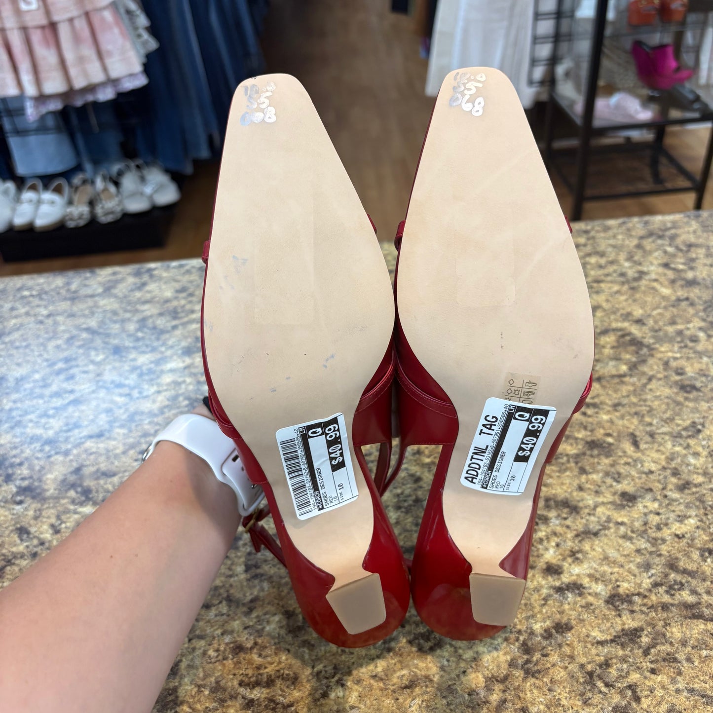 SHOES DESIGNER by COACH In RED, Size: 10