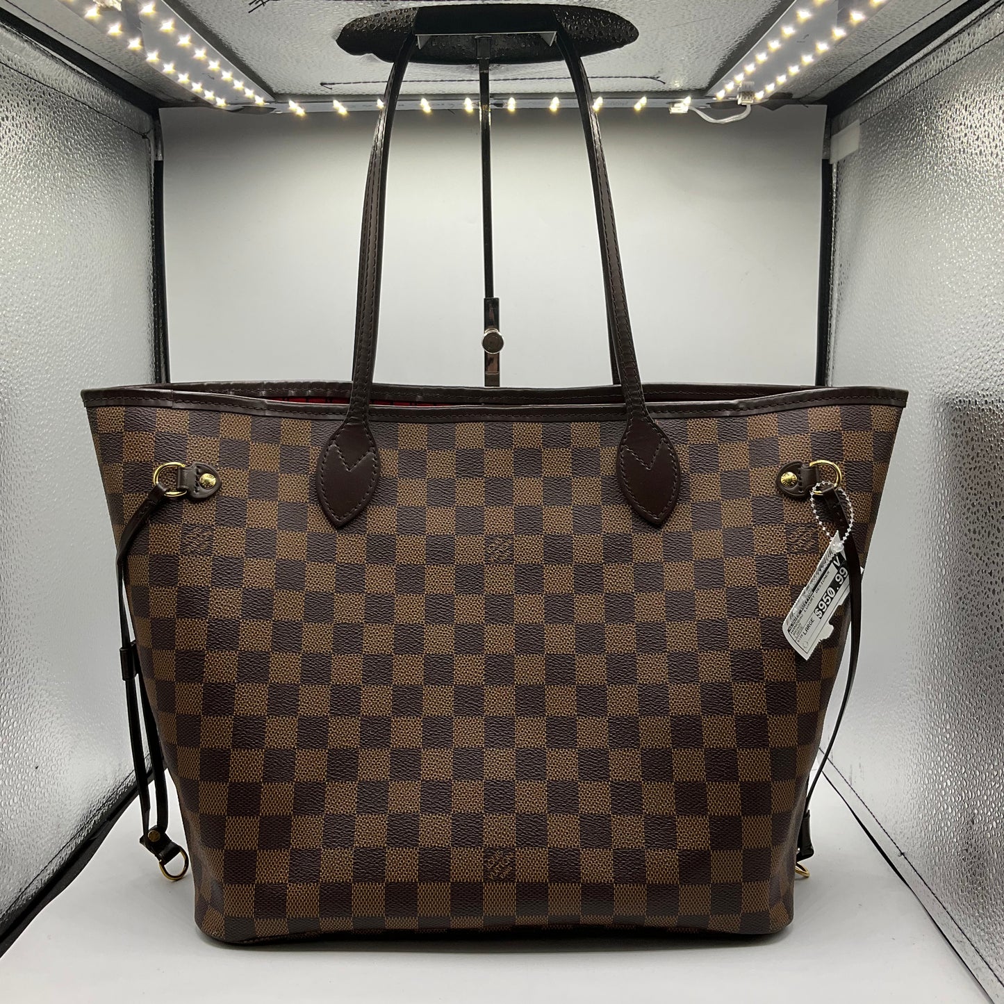 Handbag Luxury Designer By Louis Vuitton In Brown, Size:Large