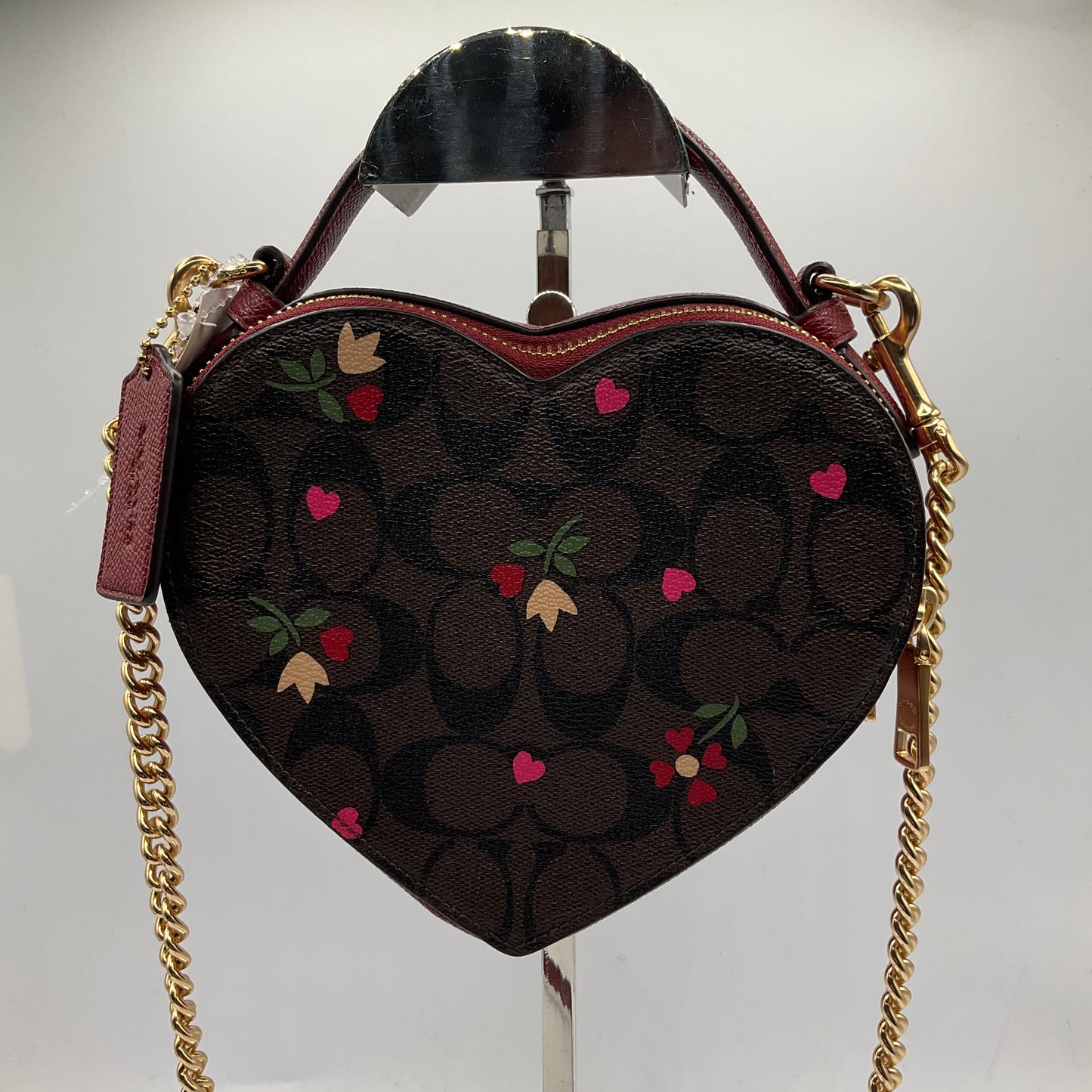 CROSSBODY DESIGNER by COACH In BROWN & RED, Size: SMALL