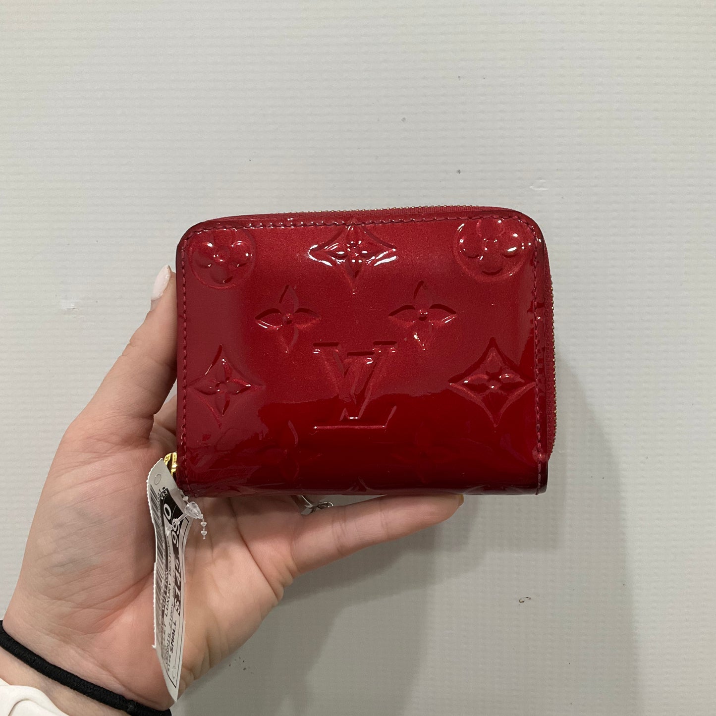 Vernis Zippy Wallet Wallet Luxury Designer By Louis Vuitton In Red, Size:Small