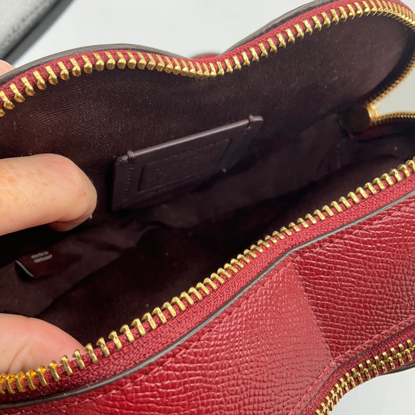 CROSSBODY DESIGNER by COACH In BROWN & RED, Size: SMALL