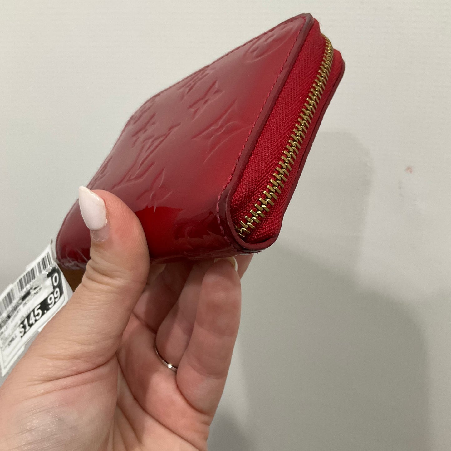 Vernis Zippy Wallet Wallet Luxury Designer By Louis Vuitton In Red, Size:Small