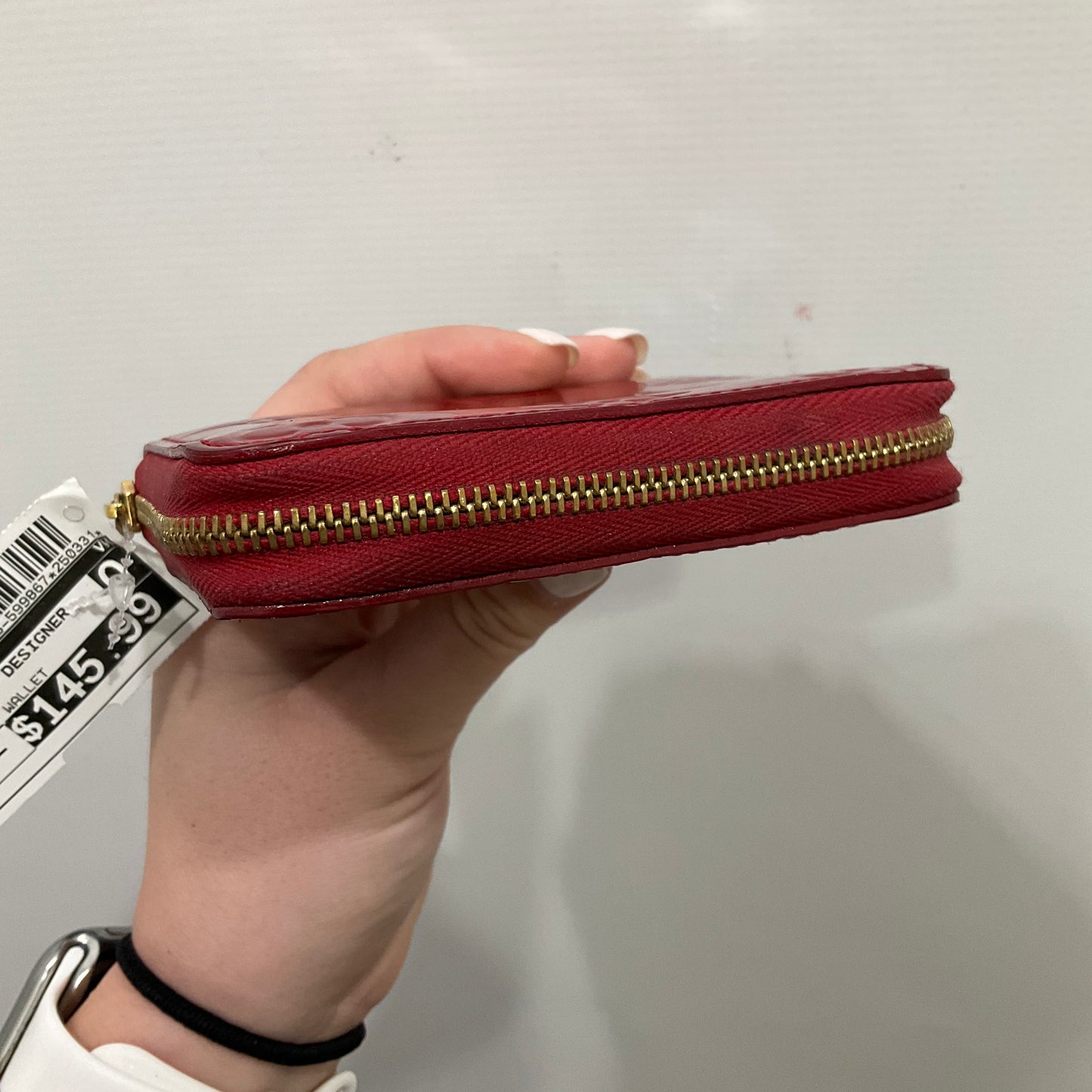 Vernis Zippy Wallet Wallet Luxury Designer By Louis Vuitton In Red, Size:Small