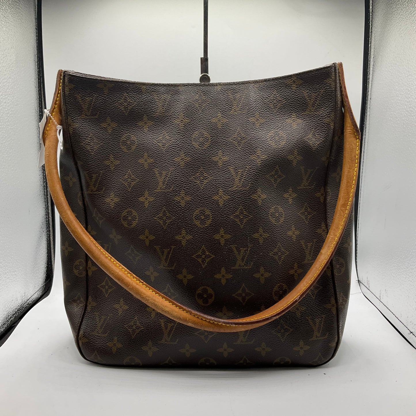 Handbag Luxury Designer By Louis Vuitton In Brown, Size:Medium