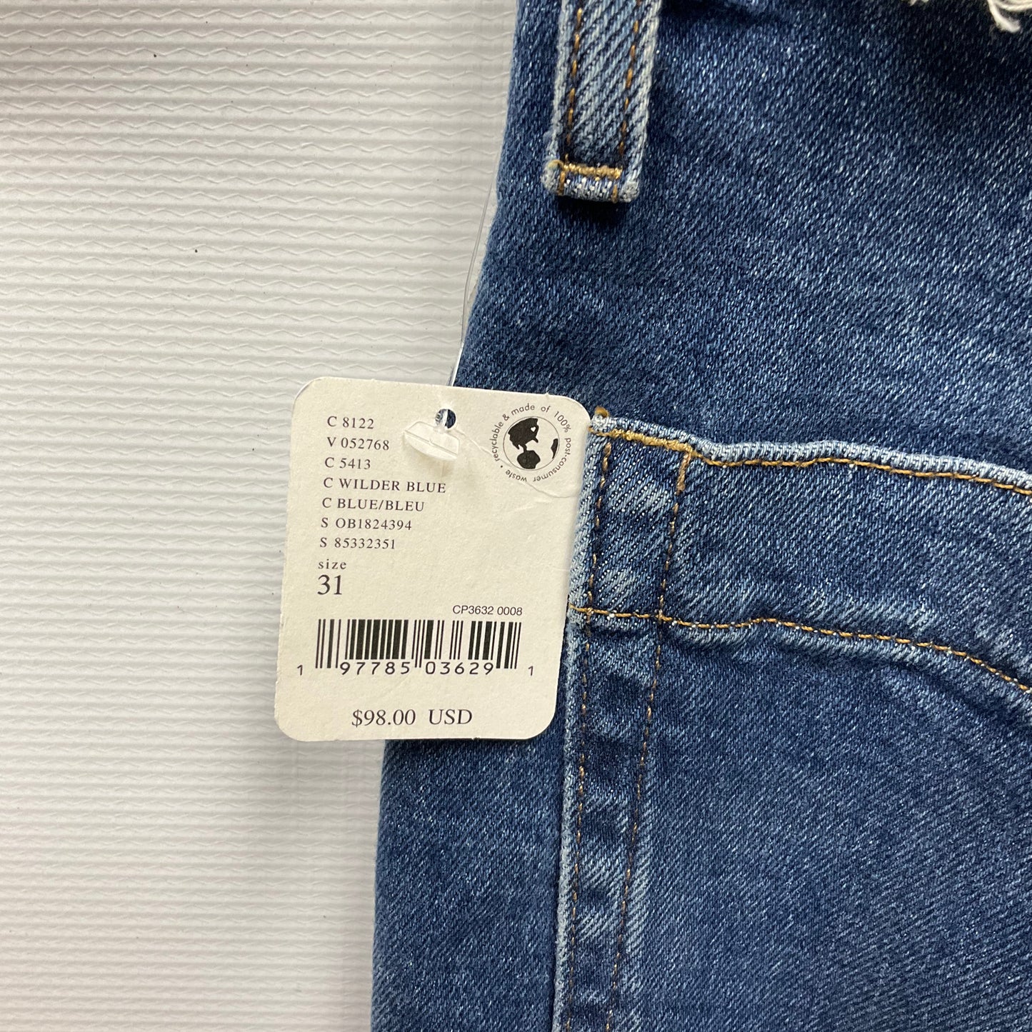 Jeans Straight By We The Free In Blue, Size: 12