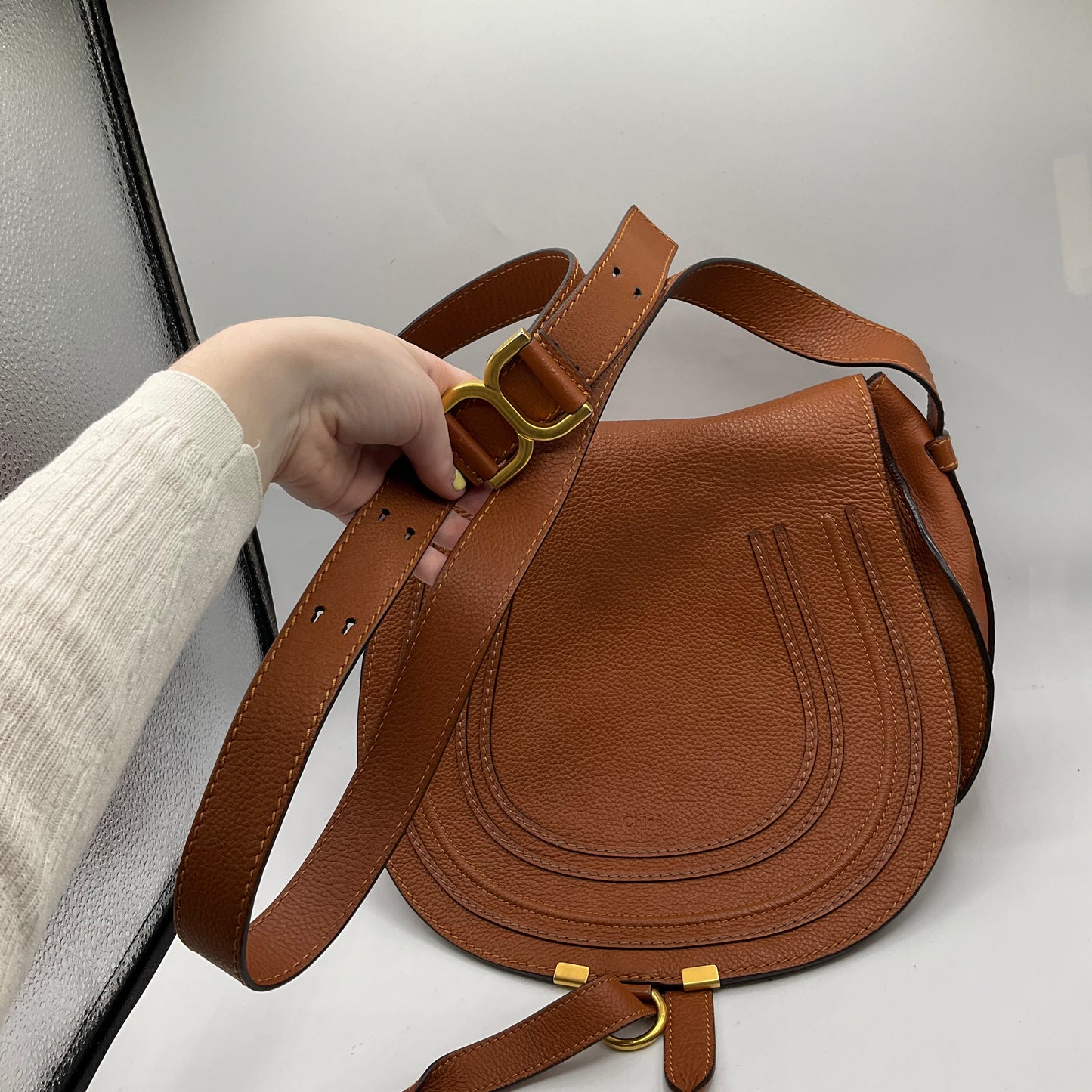 Crossbody Luxury Designer By Chloe, Size: Large
