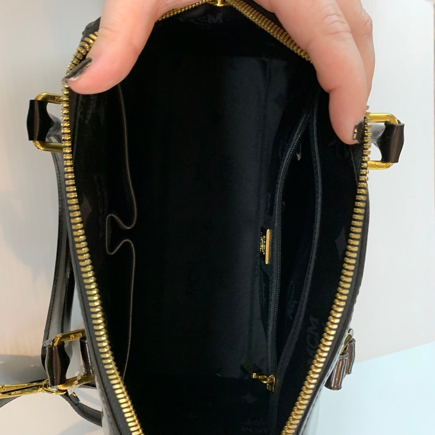 Handbag Luxury Designer By Mcm, Size: Medium