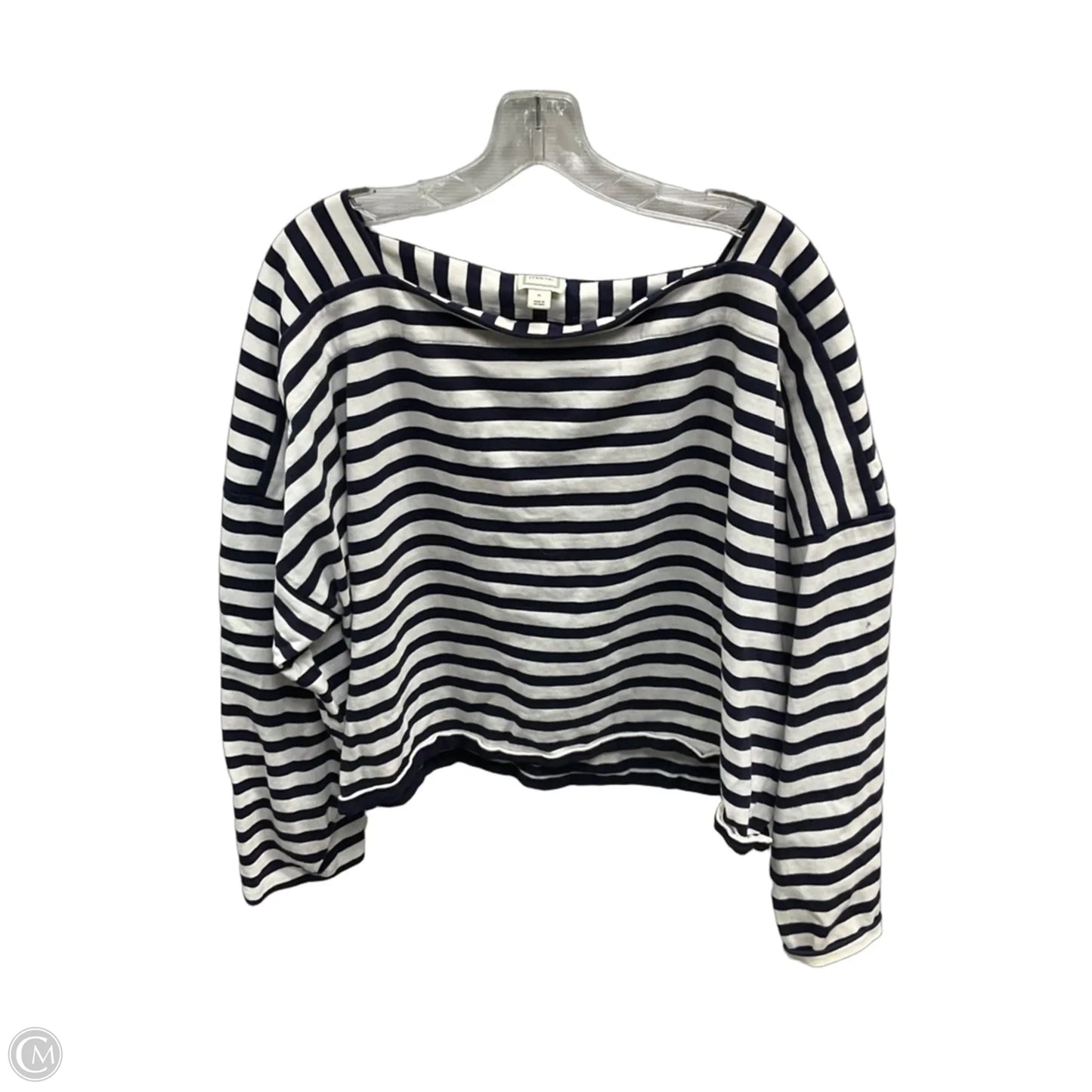 Top Long Sleeve By Maeve In Striped Pattern, Size: Xl