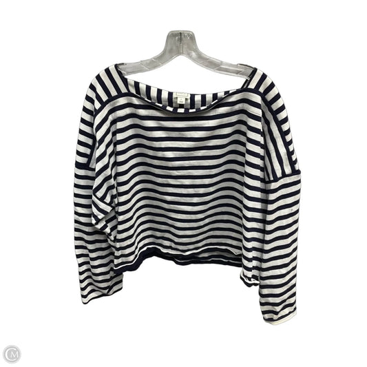 Top Long Sleeve By Maeve In Striped Pattern, Size: Xl