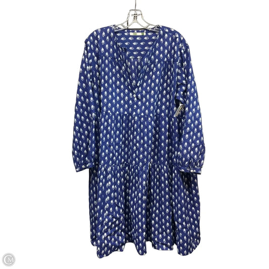 Dress Casual Midi By Dolma In Blue, Size: Xl