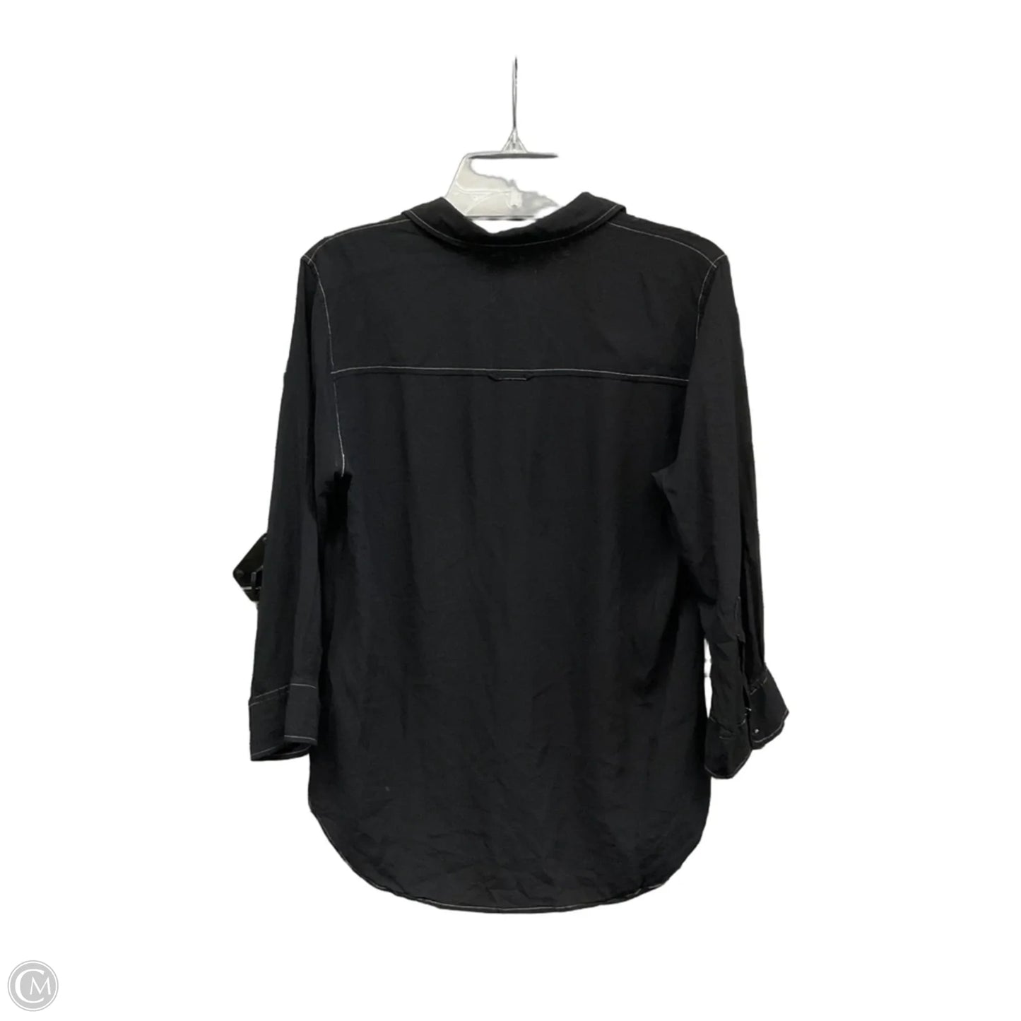 Top Long Sleeve By L Agence In Black, Size: M