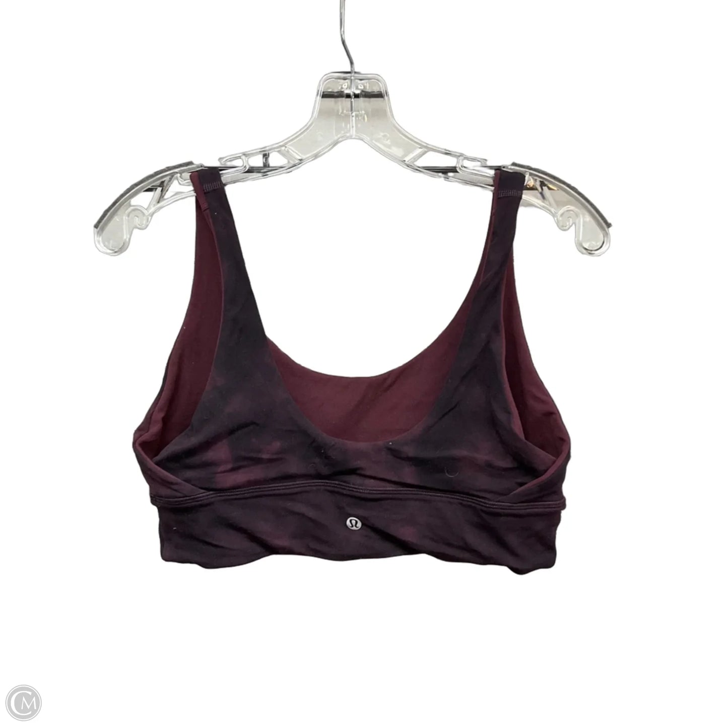 Athletic Bra By Lululemon In Maroon, Size: 12