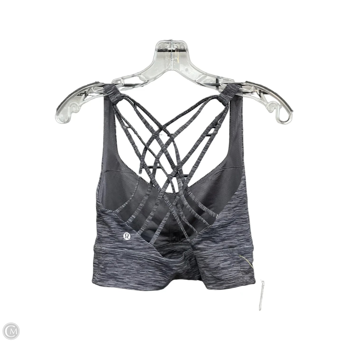 Athletic Bra By Lululemon In Striped Pattern, Size: 12