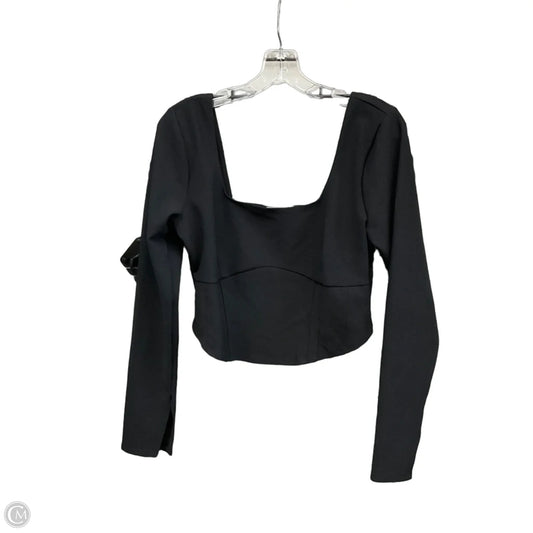 Top Long Sleeve By Abercrombie And Fitch In Black, Size: L