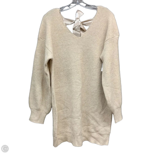 Dress Sweater By Cupshe In Cream, Size: M