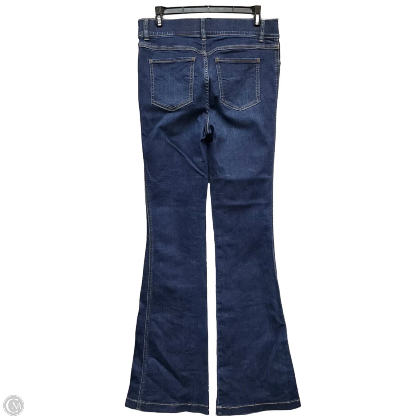 Jeans Flared By Spanx In Blue Denim, Size: M