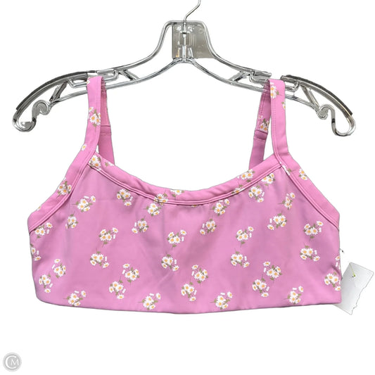 Athletic Bra By Offline In Pink, Size: L