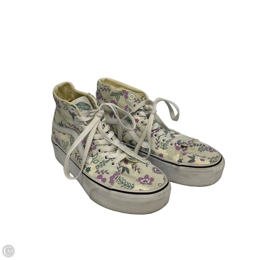 Shoes Sneakers By Vans In Floral Print, Size: 8