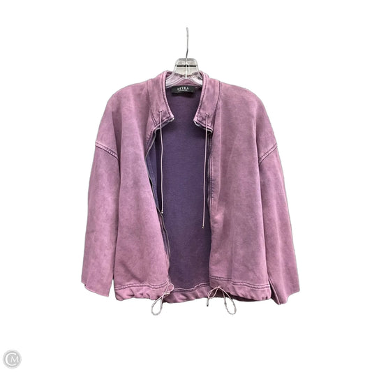 Jacket Shirt By Akira In Purple, Size: L