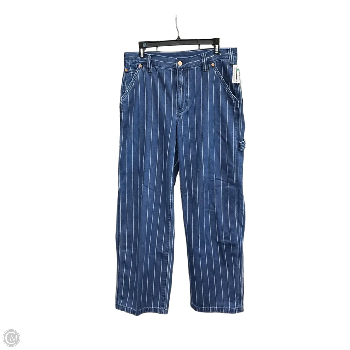 Jeans Straight By Gap In Striped Pattern, Size: 6p