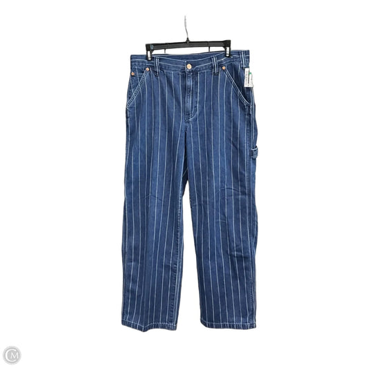 Jeans Straight By Gap In Striped Pattern, Size: 6p