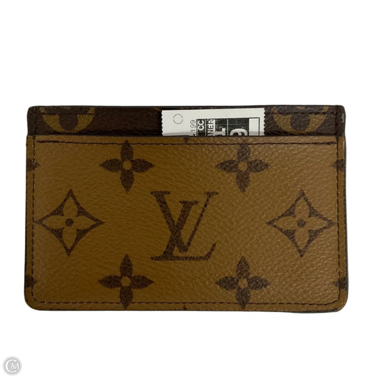 Id/card Holder Luxury Designer By Louis Vuitton, Size: Small