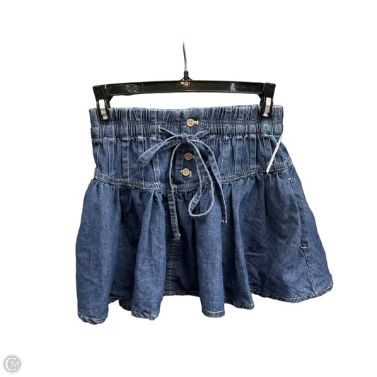 Skirt Mini & Short By Altard State In Blue Denim, Size: Xxs