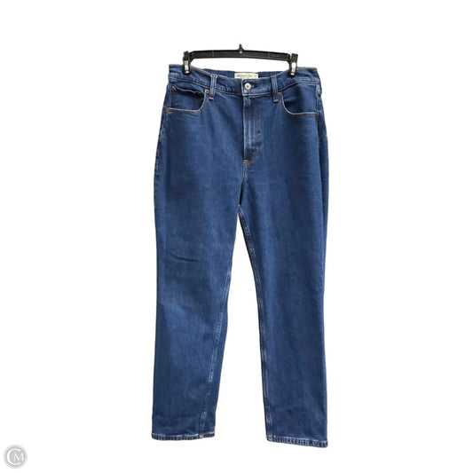 Jeans Straight By Abercrombie And Fitch In Blue Denim, Size: 8