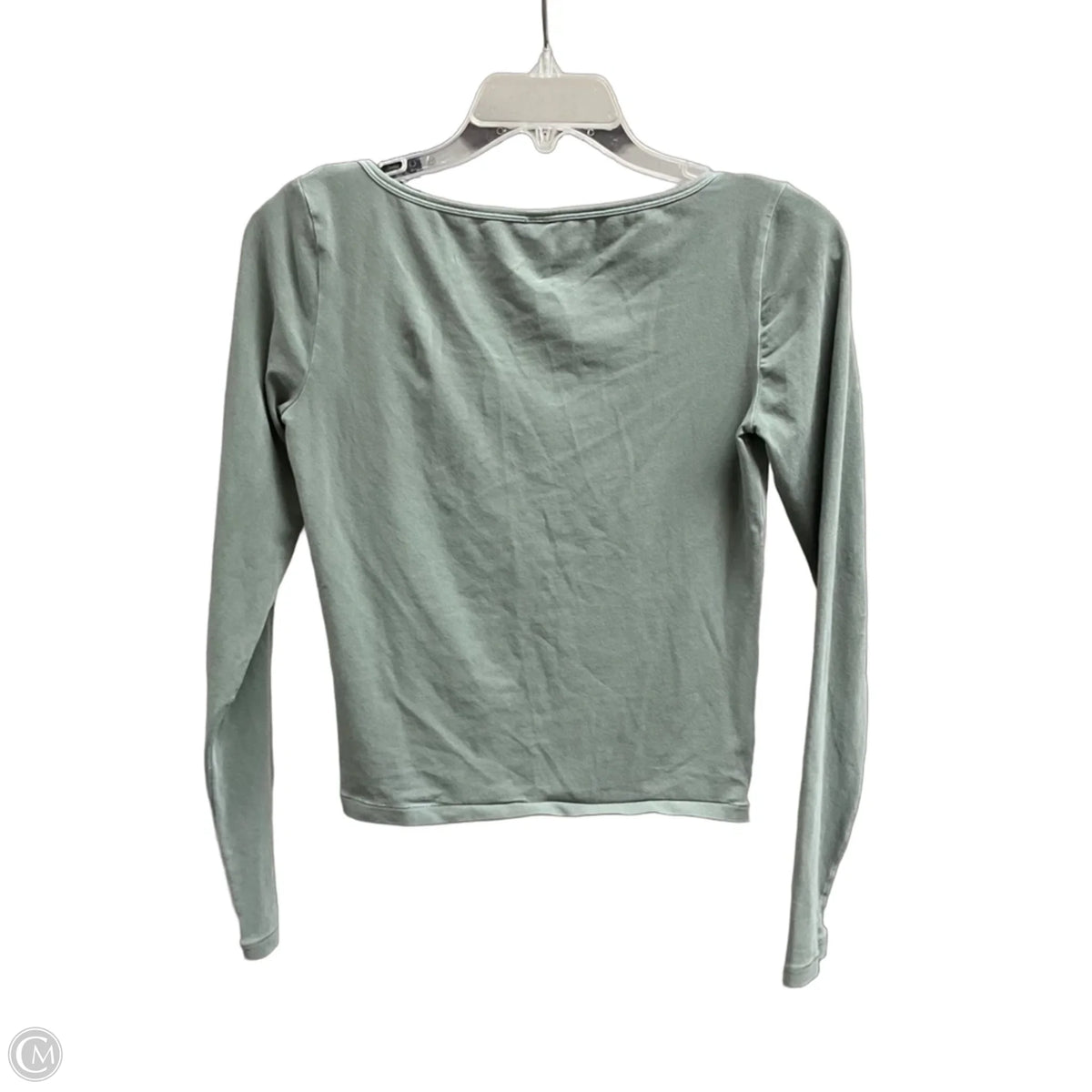 Top Long Sleeve Basic By Skims In Green, Size: M