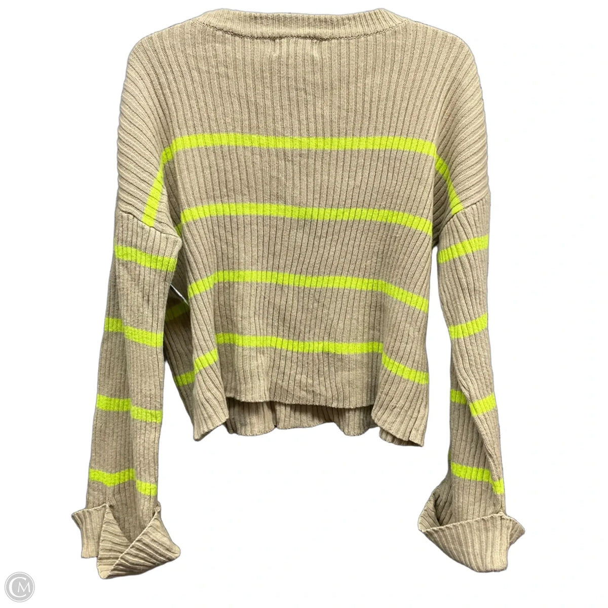 Sweater By Evereve In Striped Pattern, Size: L