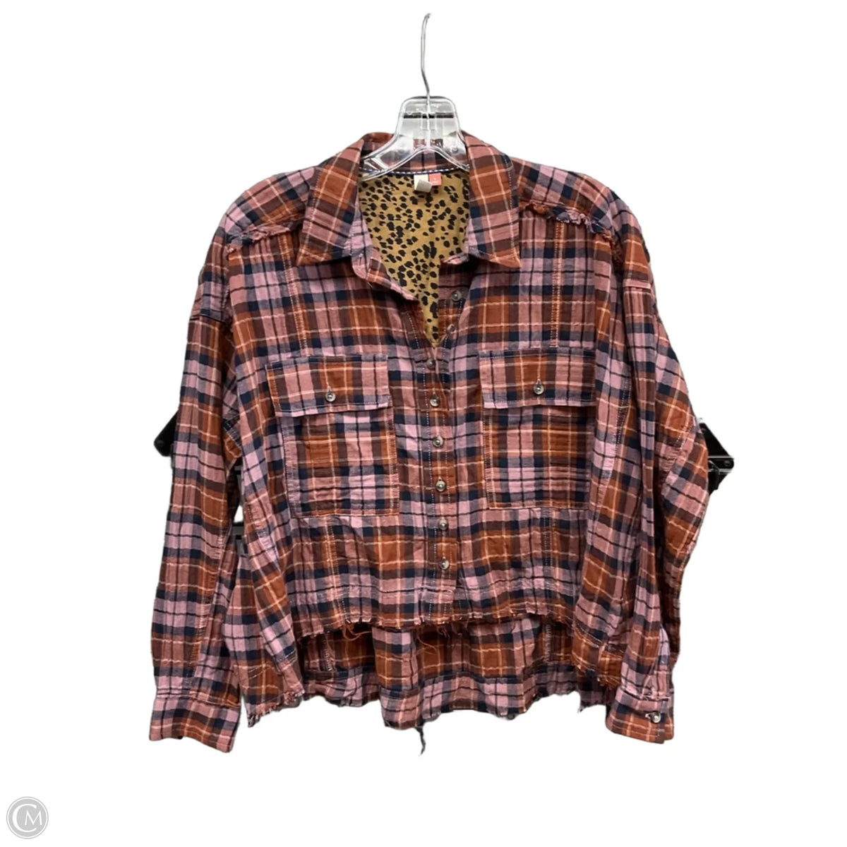 Top Long Sleeve By Pilcro In Plaid Pattern, Size: S
