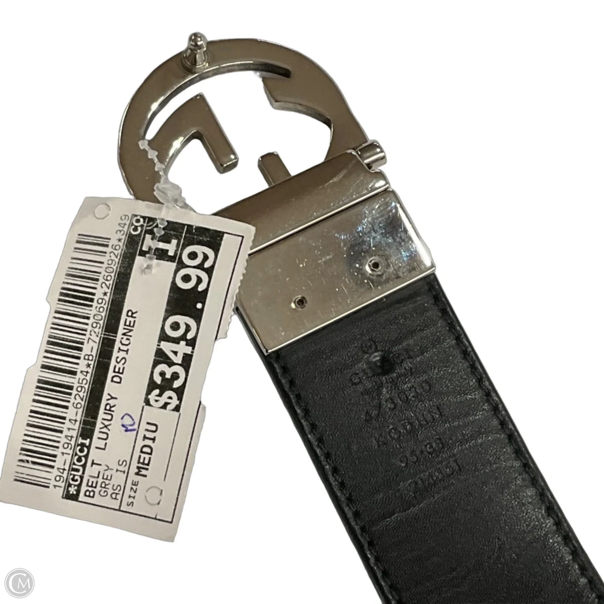 Reversible Belt Luxury Designer By Gucci, Size: Medium