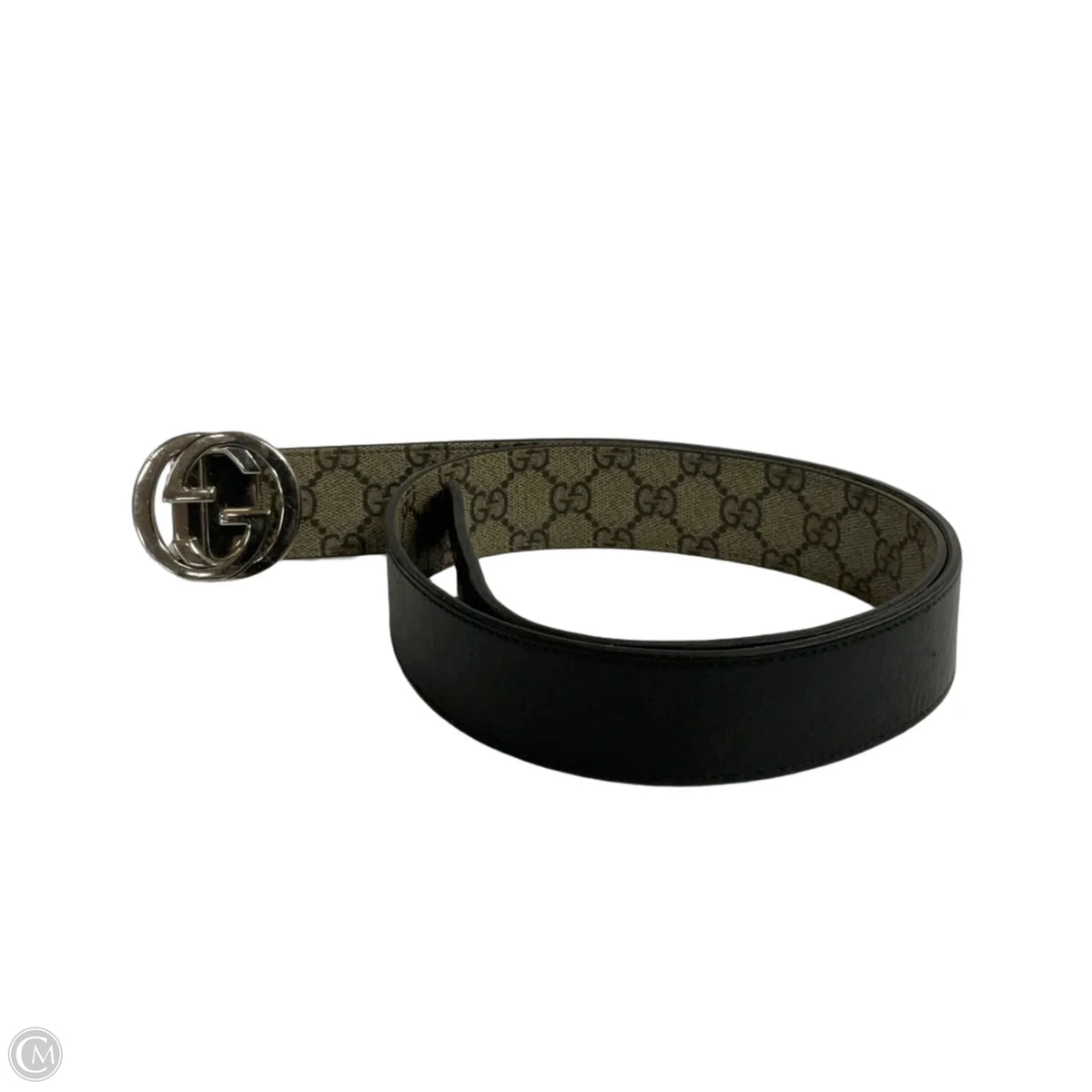 Reversible Belt Luxury Designer By Gucci, Size: Medium