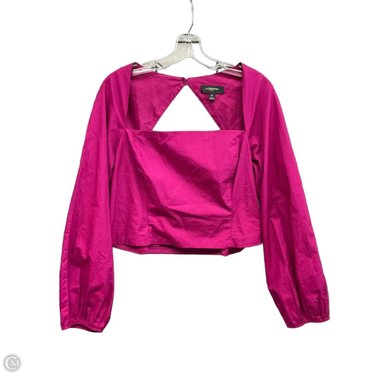 Top Long Sleeve By Banana Republic In Maroon, Size: Xl