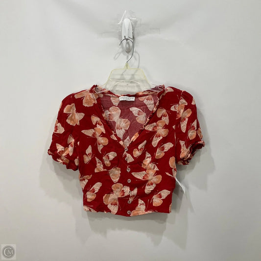 Top Short Sleeve By Paper Crane In Red, Size: M
