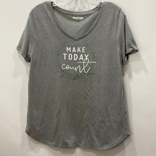 Grey Top Short Sleeve Maurices, Size M