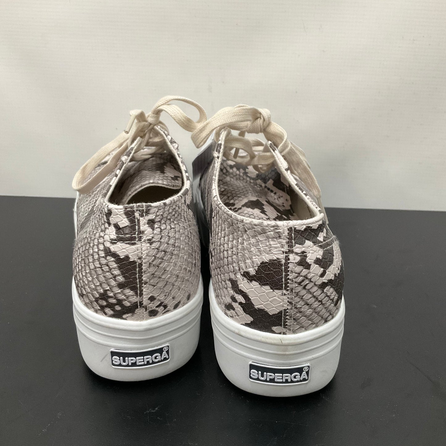 Snakeskin Print Shoes Sneakers Superga, Size 9.5