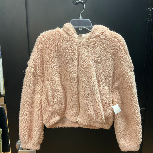 Jacket Faux Fur & Sherpa By Favlux In Pink, Size: M