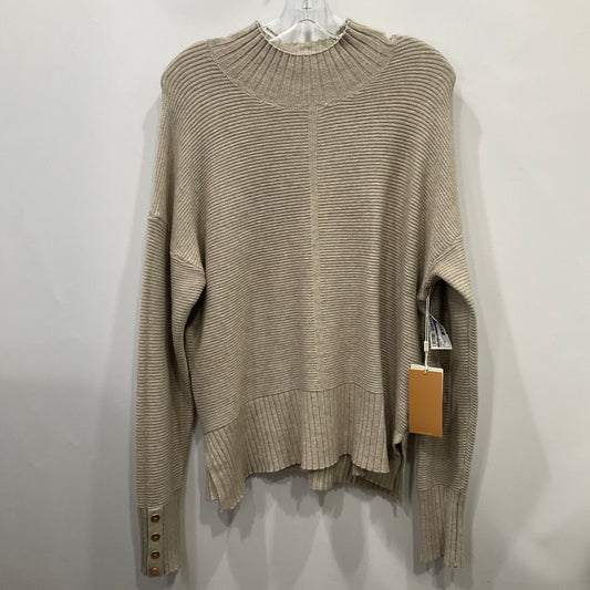 Sweater By Cyrus Knits In Taupe, Size: Xl