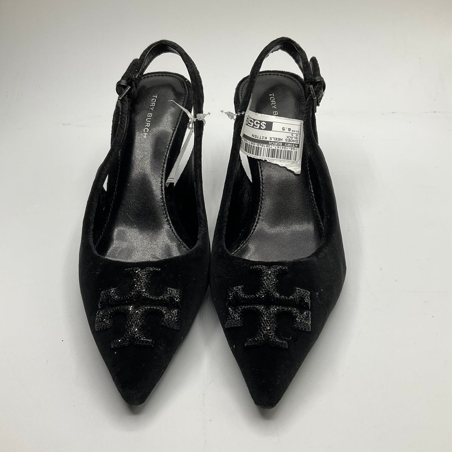 Shoes Heels Kitten By Tory Burch In Black, Size: 6.5