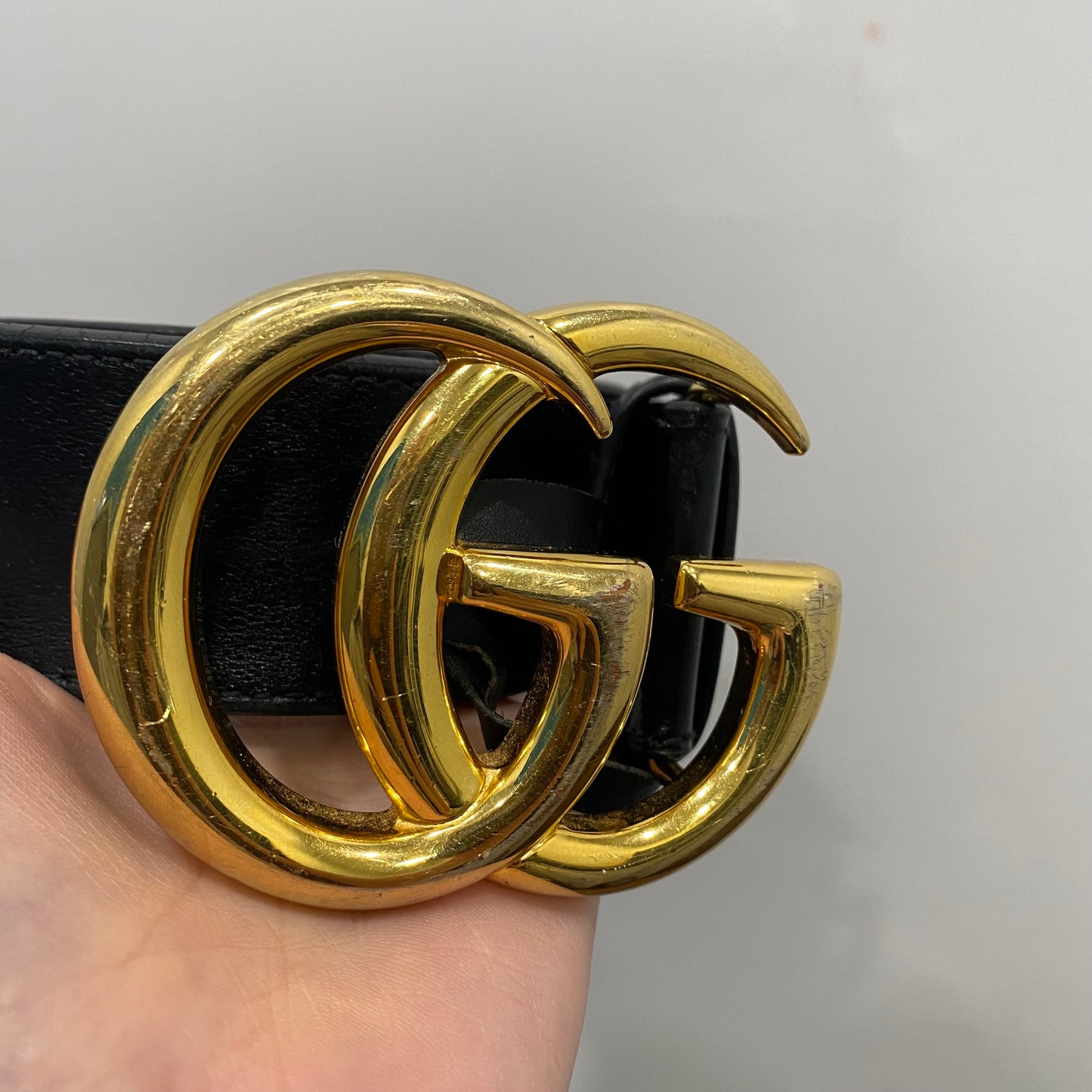 Belt Luxury Designer By Gucci, Size: Medium