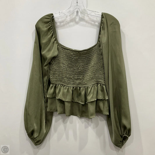 Top Long Sleeve By Altard State In Green, Size: M