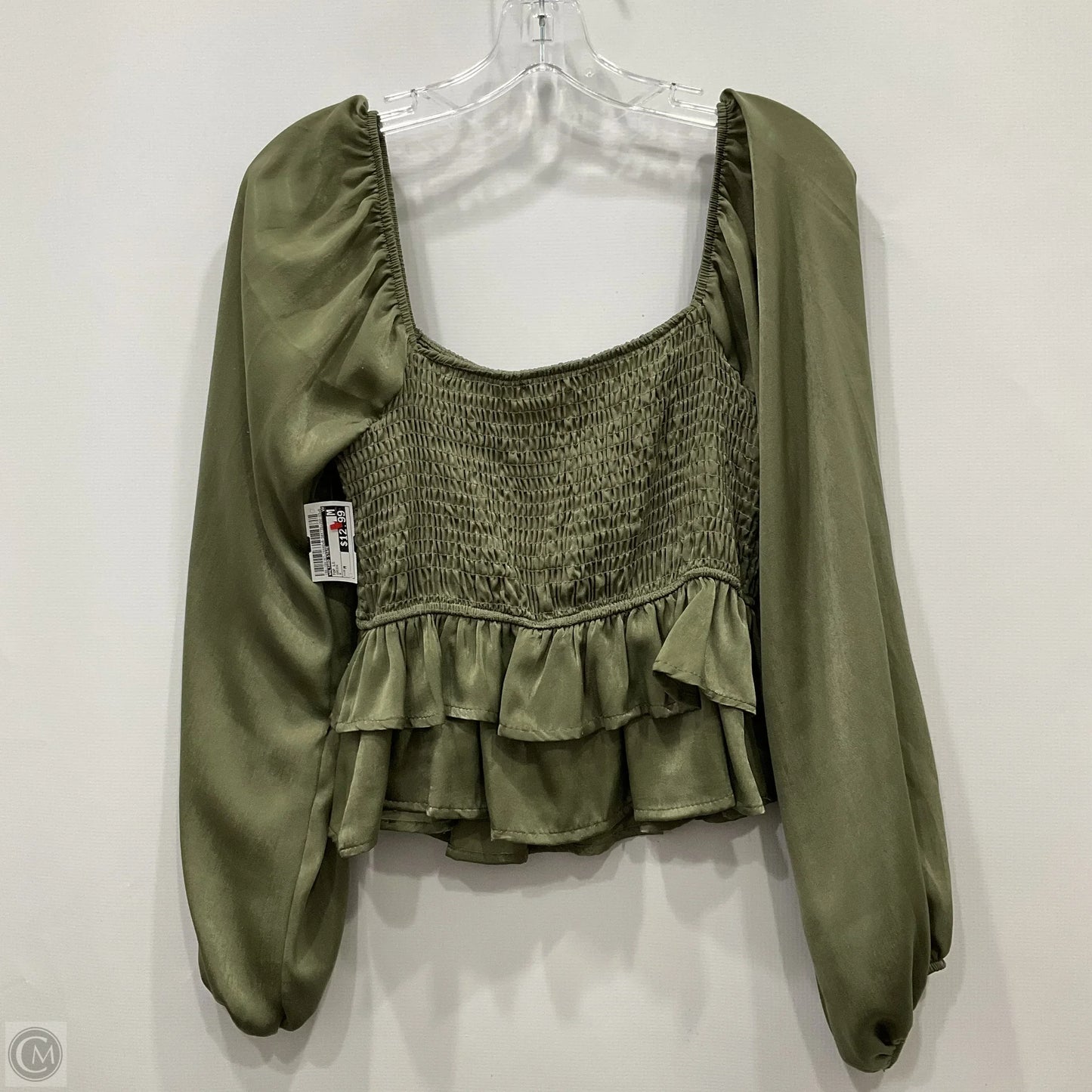 Top Long Sleeve By Altard State In Green, Size: M