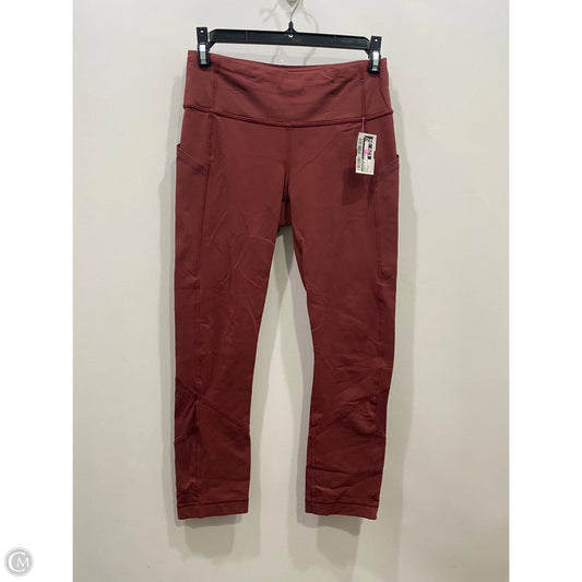 Athletic Leggings By Lululemon In Red, Size: 4