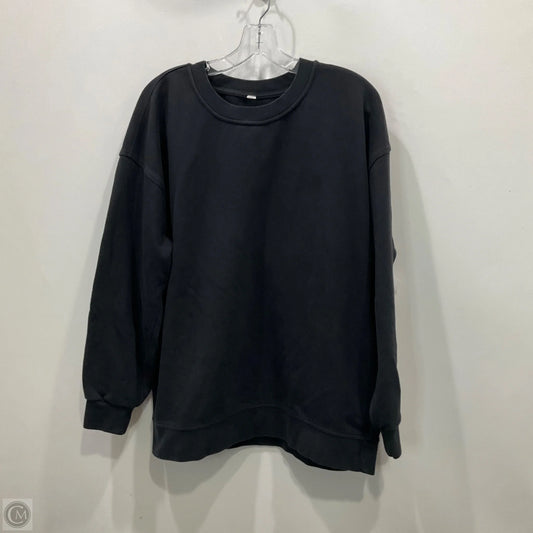 Sweatshirt Crewneck By Lululemon In Black, Size: 10