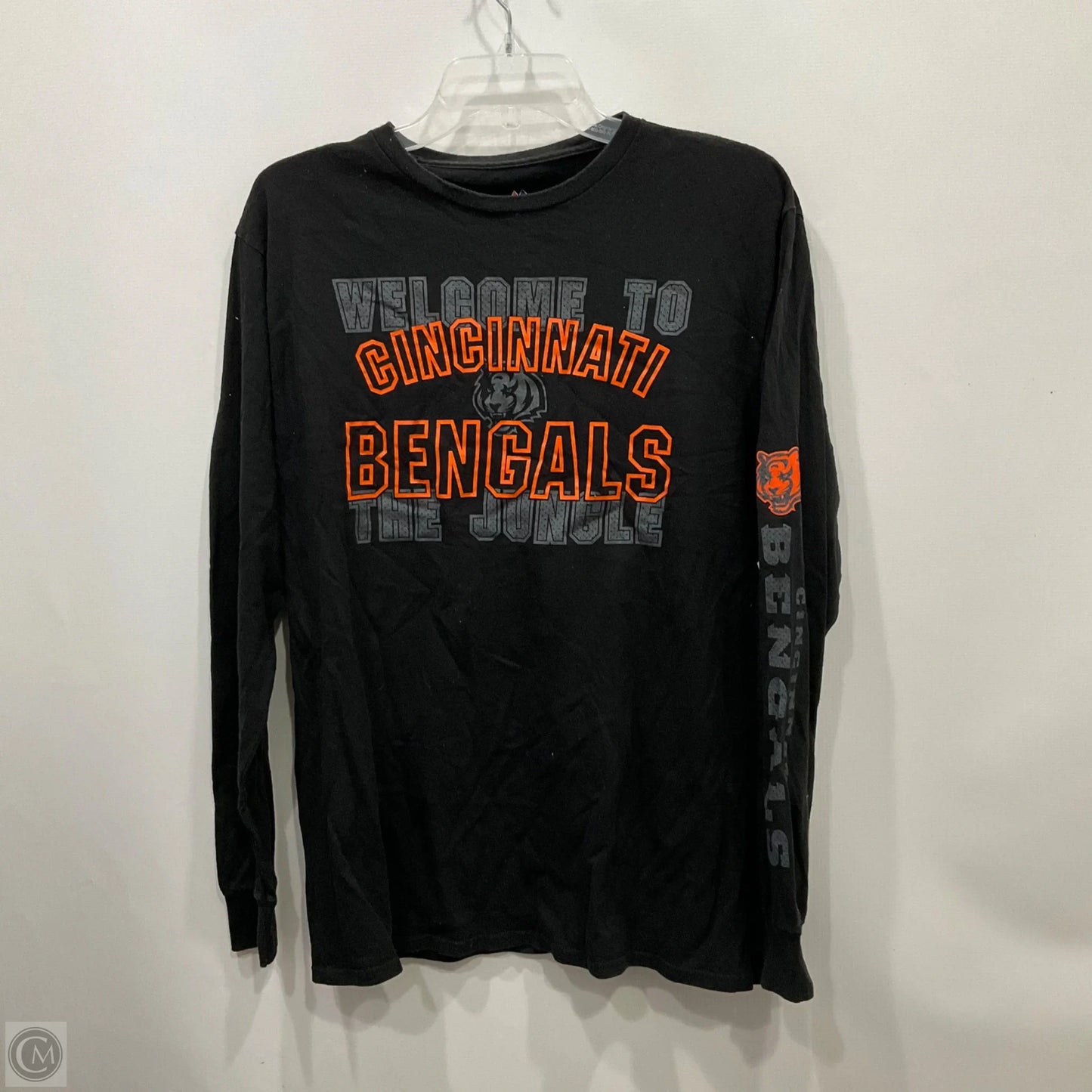 Top Long Sleeve By Majestic In Black, Size: L