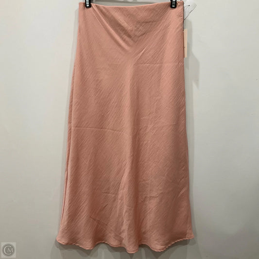 Skirt Midi By A New Day In Pink, Size: Xs