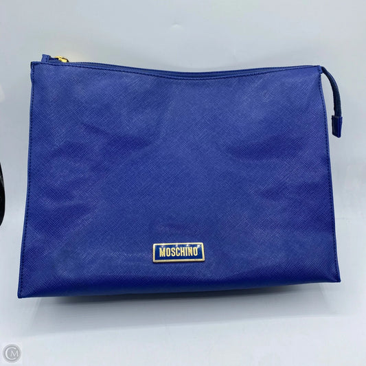 Clutch Luxury Designer By Moschino, Size: Large
