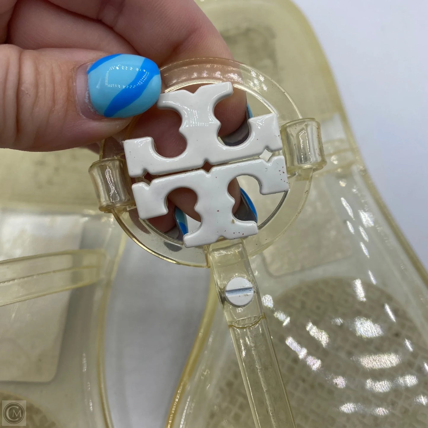 Sandals Designer By Tory Burch In Clear, Size: 9